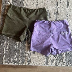 Bundle Fleo Green and Purple Athletic Shorts